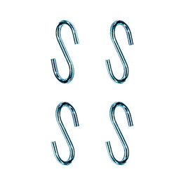 Edm Gancho en forma de S CG23, 5 x 60 mm, Acero Zincado, Blister con 4 Unidades