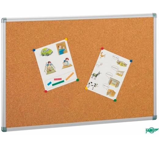FAIBO Tablero de Corcho Sólido con Marco de Aluminio 122x270 cm