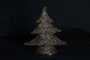 DKD Home Decor Árbol de Navidad Ratan LED Marrón Dorado 37 x 10 x 41 cm