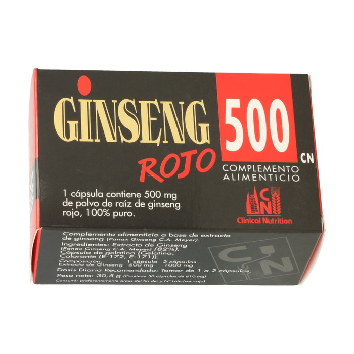 CN CLINICAL NUTRITION Ginseng Rojo 500 mg 60 cápsulas