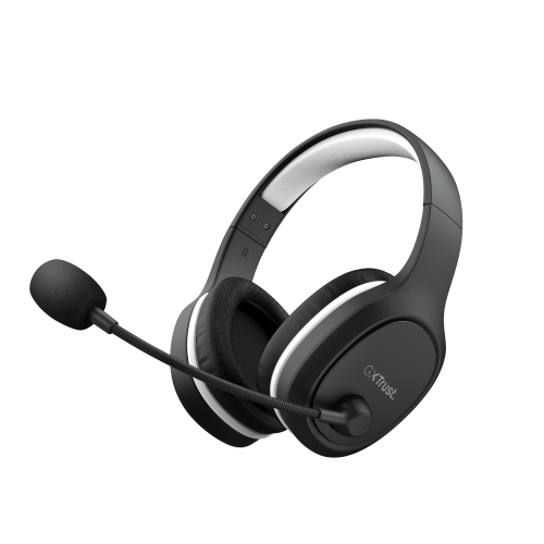 Trust GXT 391 Thian Auriculares Inalámbrico y Alámbrico Diadema Juego USB Tipo C Negro, Blanco - 24502