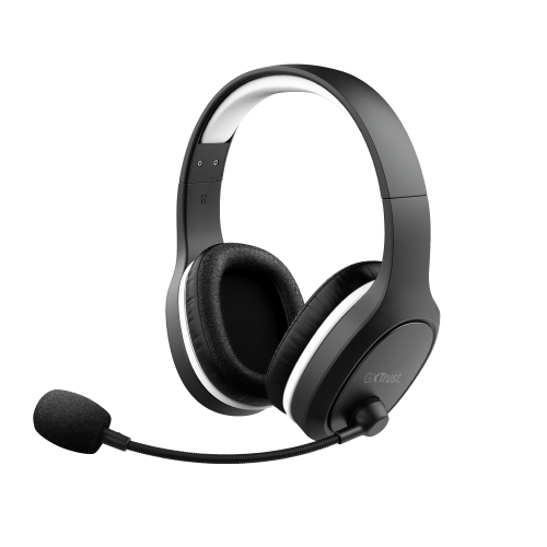 Trust GXT 391 Thian Auriculares Inalámbrico y Alámbrico Diadema Juego USB Tipo C Negro, Blanco - 24502