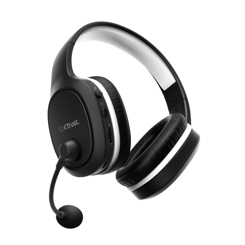 Trust GXT 391 Thian Auriculares Inalámbrico y Alámbrico Diadema Juego USB Tipo C Negro, Blanco - 24502