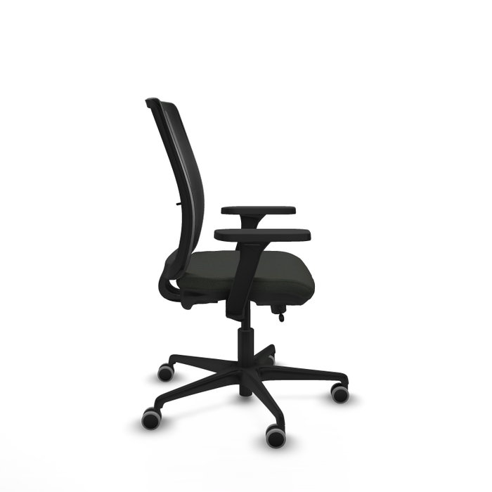 PIQUERAS Y CRESPO Silla de oficina Haches con mecanismo Sincro/Traslack, Negro
