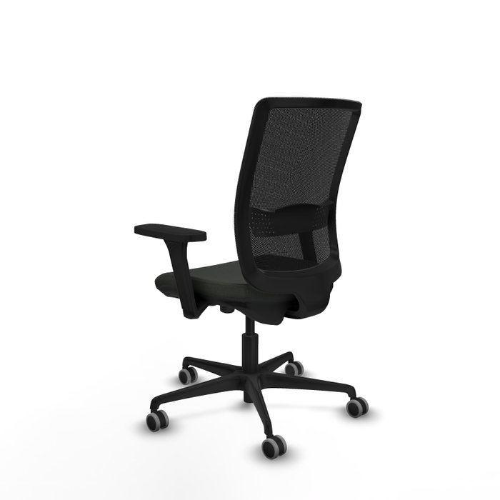 PIQUERAS Y CRESPO Silla de oficina Haches con mecanismo Sincro/Traslack, Negro