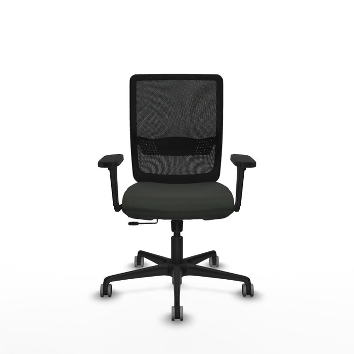 PIQUERAS Y CRESPO Silla de oficina Haches con mecanismo Sincro/Traslack, Negro