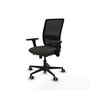 PIQUERAS Y CRESPO Silla de oficina Haches con mecanismo Sincro/Traslack, Negro