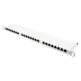 GoodConnections Patchpanel 19" Cat. 6 24-P. 0,5HE Blanco