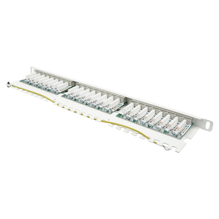 GoodConnections Patchpanel 19" Cat. 6 24-P. 0,5HE Blanco