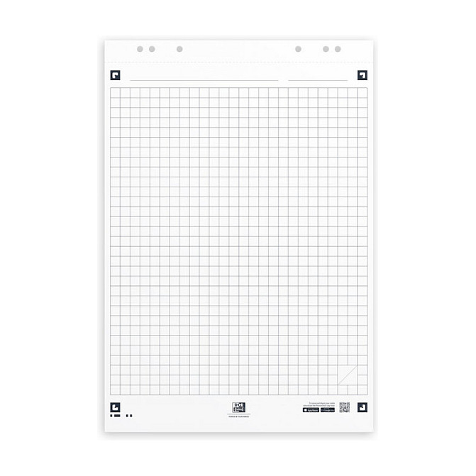 OXFORD Bloc de papel para rotafolio 90 g/m² 400096278