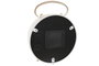 DKD Home Decor Reloj Sobremesa Scandi Blanco Dorado 8 x 30 x 23.5 cm Metal Cristal