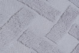 DKD Home Decor Diamond 2c24 Cojín Urban Gris Claro 45 x 45 cm (2 Unidades) Poliéster