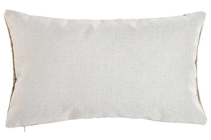 DKD Home Decor Naturechic23 Cojín Shabby Blanco y Natural 50 x 15 x 30 cm DKD Home Decor Naturechic23 Cojín Shabby Blanco y Natural 50 x 15 x 30 cm