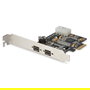 Digitus PCIe Tarjeta Firewire 800 1394b Interna, 3 Puertos, 800 Mbit/s, Soporte Bajo Perfil, Plug and Play