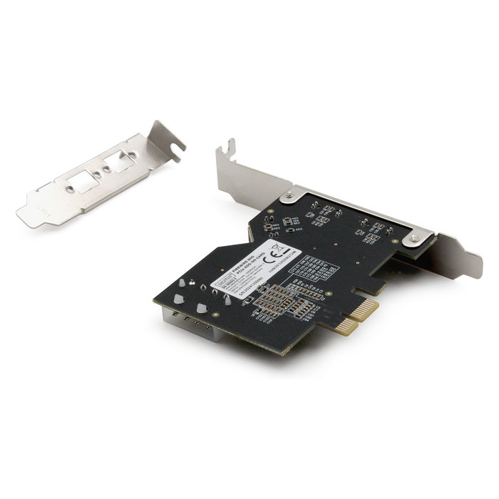 Digitus PCIe Tarjeta Firewire 800 1394b Interna, 3 Puertos, 800 Mbit/s, Soporte Bajo Perfil, Plug and Play