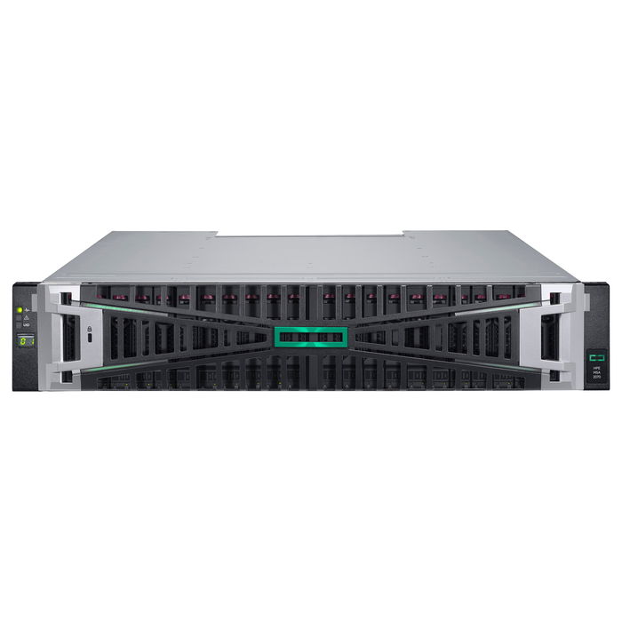 HP Enterprise MSA 2070 SFF Storage Array, 12x 3.84 TB SAS SSD, 46 TB Total, 2x 10/25GbE iSCSI 4-port Controller, Bastidor 2U HP Enterprise MSA 2070 SFF Storage Array, 12x 3.84 TB SAS SSD, 46 TB Total, 2x 10/25GbE iSCSI 4-port Controller, Bastidor 2U