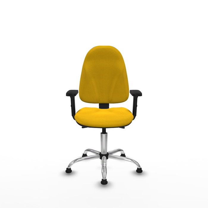 PIQUERAS Y CRESPO Silla de oficina Algarra con mecanismo Asincro, Tela Amarillo PIQUERAS Y CRESPO Silla de oficina Algarra con mecanismo Asincro, Tela Amarillo