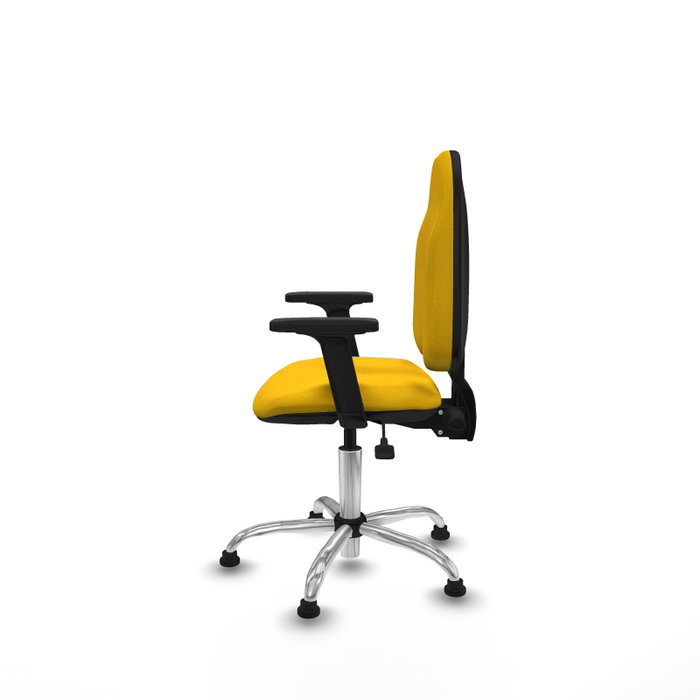 PIQUERAS Y CRESPO Silla de oficina Algarra con mecanismo Asincro, Tela Amarillo PIQUERAS Y CRESPO Silla de oficina Algarra con mecanismo Asincro, Tela Amarillo