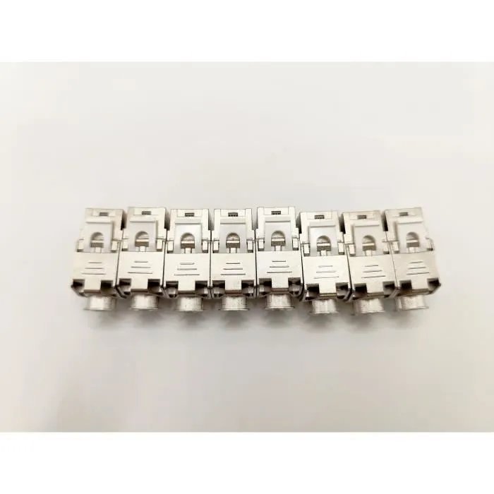 Lineaire Pack de 8 conectores RJ45 Cat.6a Keystone LINEAL PRC624AK8 con 2 placas frontales de colores