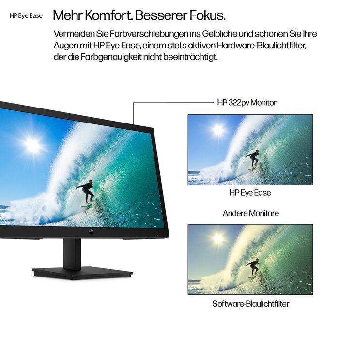 HP Series 3 Pro 322pv Monitor Full HD 21.45 pulgadas 100Hz Negro