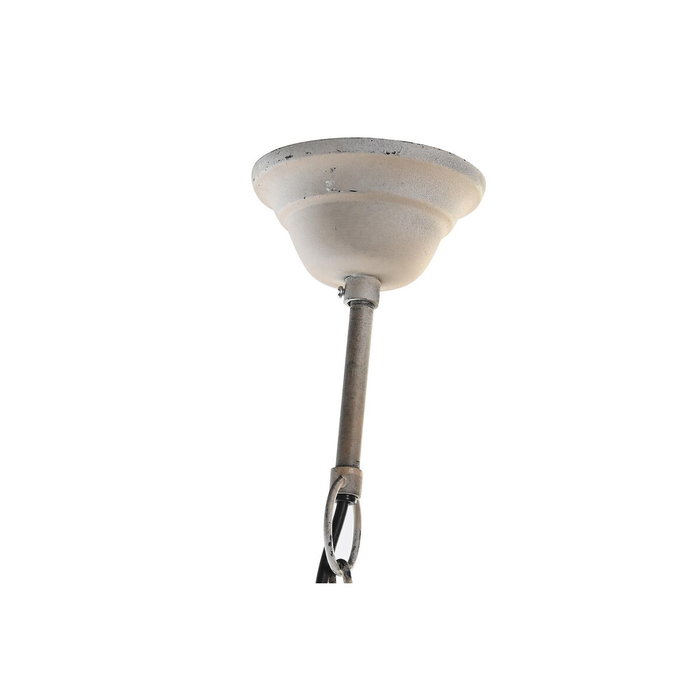 DKD Home Decor Lámpara de Techo de Metal y Madera Marrón 62x62x62 cm
