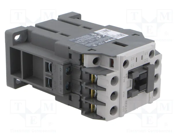 LEGRAND Contactor CTX3 3-polar 9A 48VDC NO x3 NO + NC LEGRAND Contactor CTX3 3-polar 9A 48VDC NO x3 NO + NC
