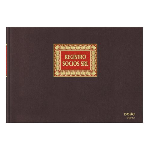 Dohe Libro Registro de Socios S.R.L. 100 Hojas Numeradas Folio Apaisado