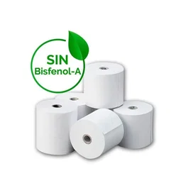 Approx Pack de 10 rollos de papel térmico de 57x55mm libre de bisfenol A