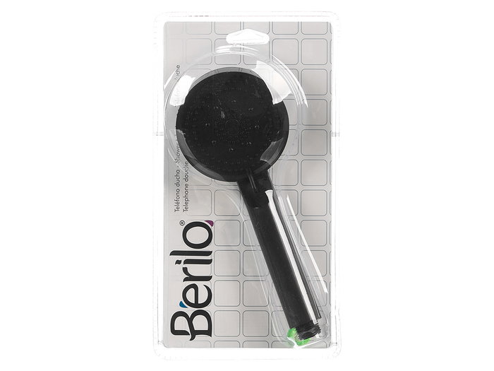 Berilo Teléfono Ducha Negro 22.5x4.2x9.2 cm (Set de 12)