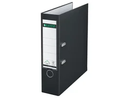 Leitz Archivador de palanca CO2 jaspeado negro A4 lomo 80 mm