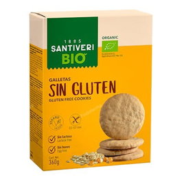 SANTIVERI Galletas Sin Gluten Bio 2 Paquetes 360Gr