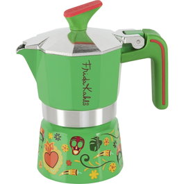 Pedrini Mokka Pot Frida Kahlo Edition Verde, 1 taza