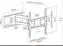 Equip Soporte de pared articulado para pantallas 32-55 pulgadas, Negro
