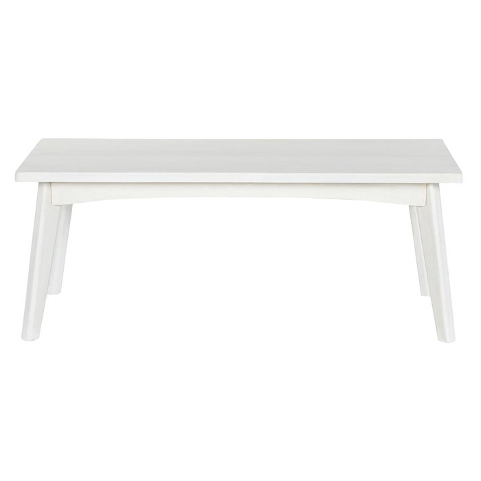DKD Home Decor Mesa de Centro de Mango 115x55x45 cm Blanco Roto DKD Home Decor Mesa de Centro de Mango 115x55x45 cm Blanco Roto