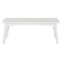 DKD Home Decor Mesa de Centro de Mango 115x55x45 cm Blanco Roto