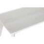 DKD Home Decor Mesa de Centro de Mango 115x55x45 cm Blanco Roto