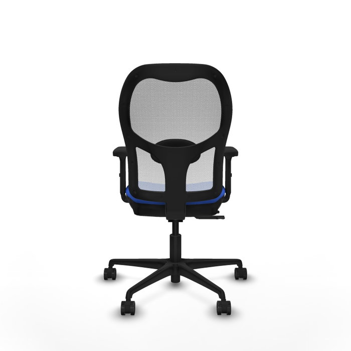 PIQUERAS Y CRESPO Silla de oficina Jorquera con mecanismo Sincro/Traslack Azul y Blanco PIQUERAS Y CRESPO Silla de oficina Jorquera con mecanismo Sincro/Traslack Azul y Blanco