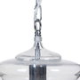 Ixia Lámpara de Techo Plata Metal-Cristal 28 x 28 x 36 cm