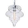 Ixia Lámpara de Techo Plata Metal-Cristal 28 x 28 x 36 cm