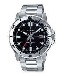 Casio MTP-VD01D-1E con correa de acero inoxidable gris