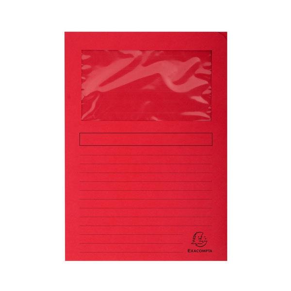 Exacompta Subcarpetas Forever con Ventana Rojo Claro A4 Exacompta Subcarpetas Forever con Ventana Rojo Claro A4