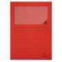 Exacompta Subcarpetas Forever con Ventana Rojo Claro A4