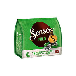Senseo MILD Kaffeepads, mezcla de granos Arabica y Robusta, 16 unidades