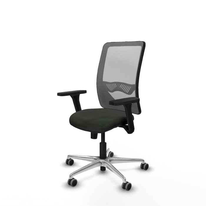 PIQUERAS Y CRESPO Silla de oficina Zulema con mecanismo Sincro, Negro y Gris PIQUERAS Y CRESPO Silla de oficina Zulema con mecanismo Sincro, Negro y Gris
