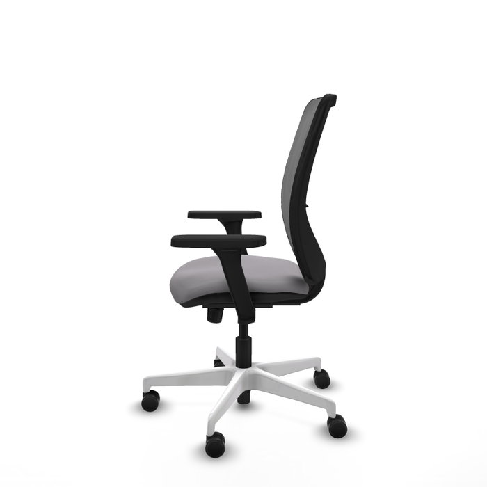 PIQUERAS Y CRESPO Silla de oficina Zulema Gris con mecanismo Sincro y Brazos 3D