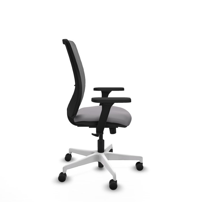 PIQUERAS Y CRESPO Silla de oficina Zulema Gris con mecanismo Sincro y Brazos 3D