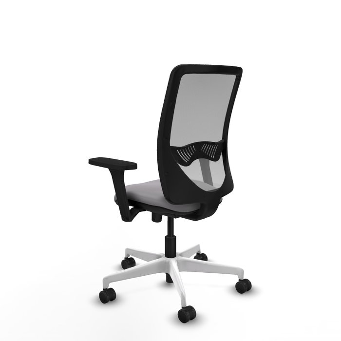 PIQUERAS Y CRESPO Silla de oficina Zulema Gris con mecanismo Sincro y Brazos 3D