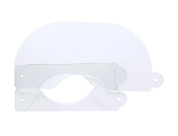 Blanca Pantalla Protectora Bucal Nasal Leiban con Protector para Barbilla PET 17x8,5 cm