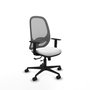 PIQUERAS Y CRESPO Silla de oficina Cilanco con mecanismo Sincro/Traslack Blanco y Gris