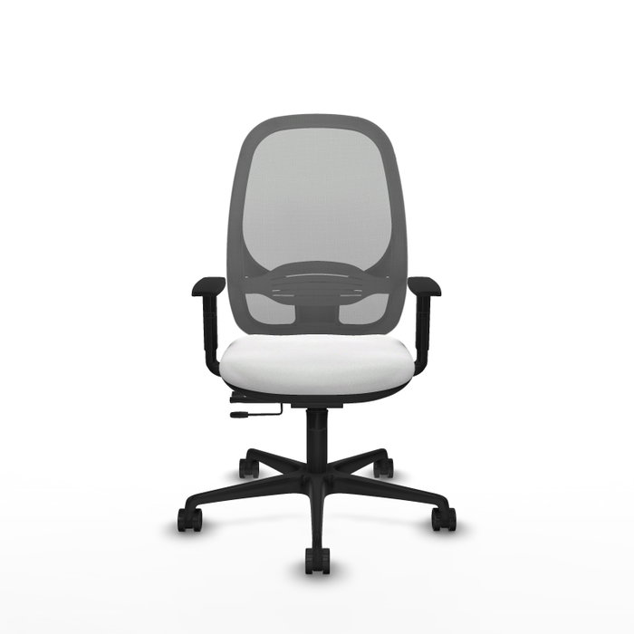 PIQUERAS Y CRESPO Silla de oficina Cilanco con mecanismo Sincro/Traslack Blanco y Gris